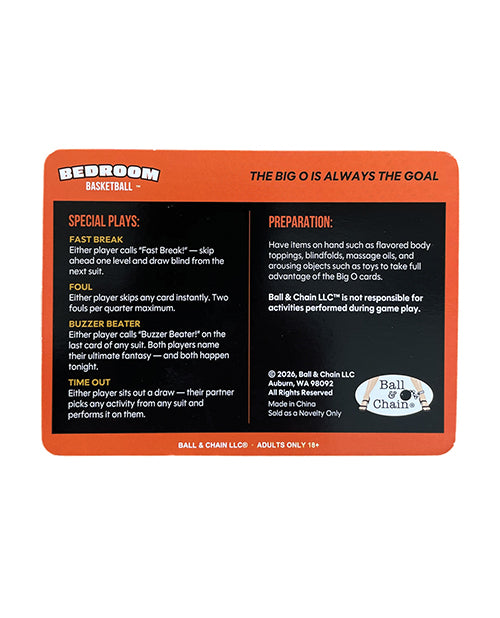Bedroom Basketball Card Game