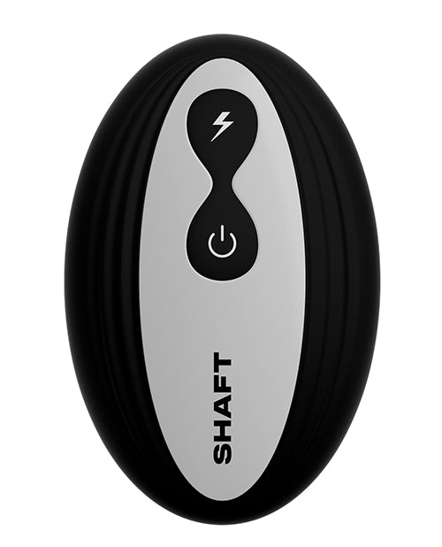 Shaft Flexskin Liquid Silicone 9.5" Vibrating Curved Dong w/Balls
