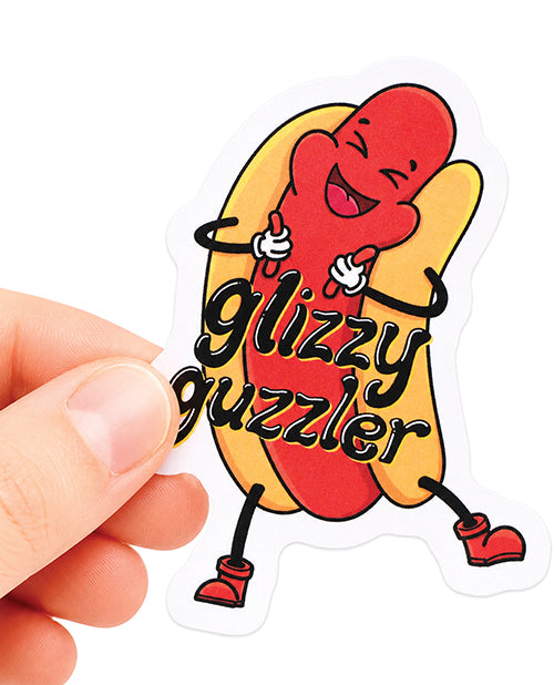 Glizzy Guzzler Hotdog Funny Vinyl Sticker