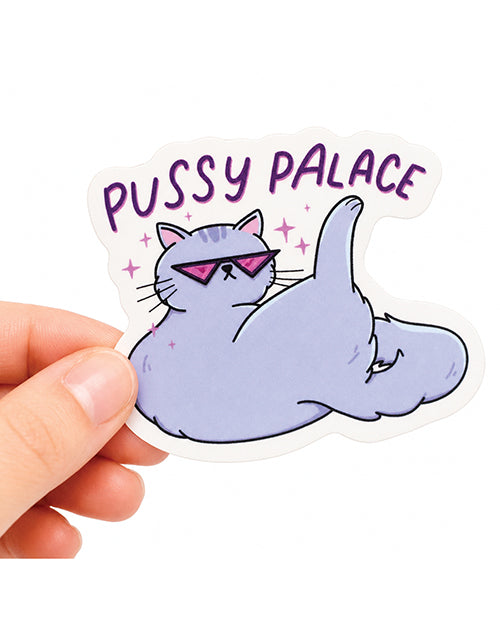 Pussy Palace Funny Vinyl Sticker