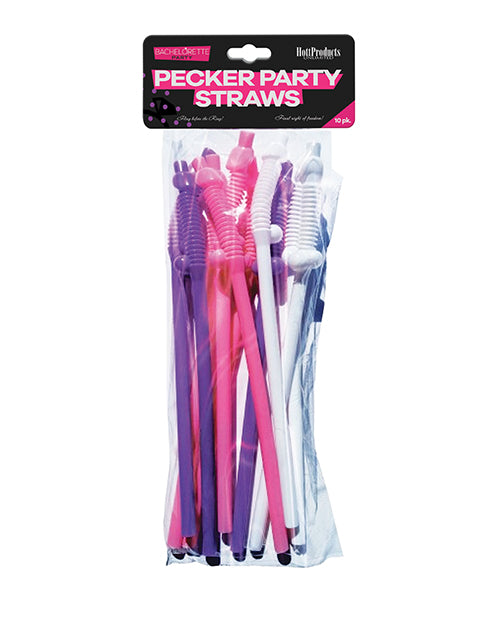 Bachelorette Party Flexy Super Straw - Pack Of 10