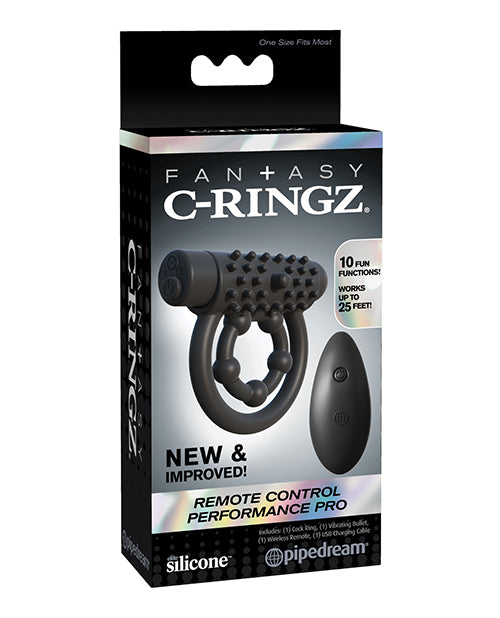 Fantasy C-ringz Remote Control Performance Pro - Black