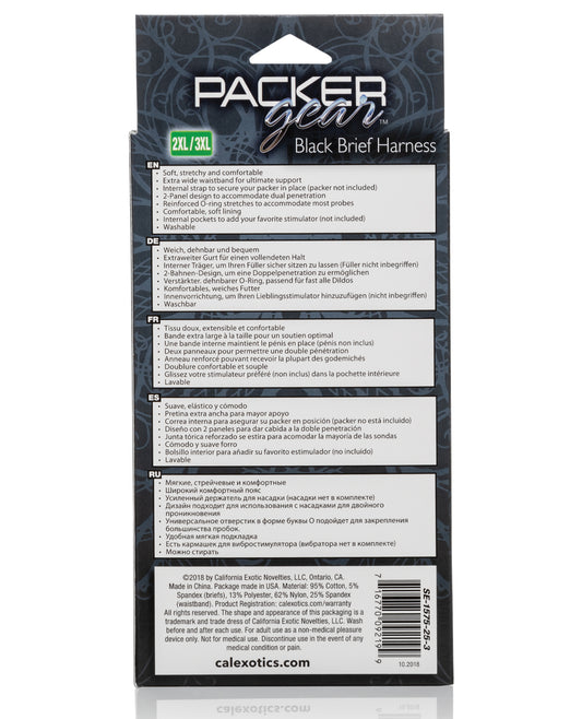 Packer Gear Brief Harness 2XL/3XL
