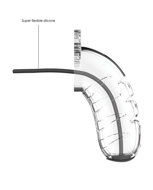 Shots Man Cage 4.5" w/Silicone Urethral Sounding