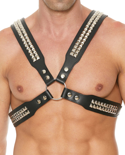Shots Uomo Men's Pyramid Stud Body Harness