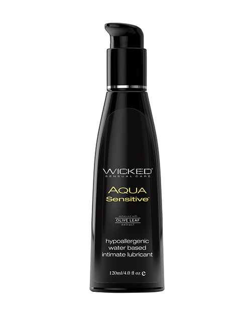 Wicked Sensual Care Hypoallergenic Aqua Sensitive Water Based Lubricant - 4 Oz Unscented