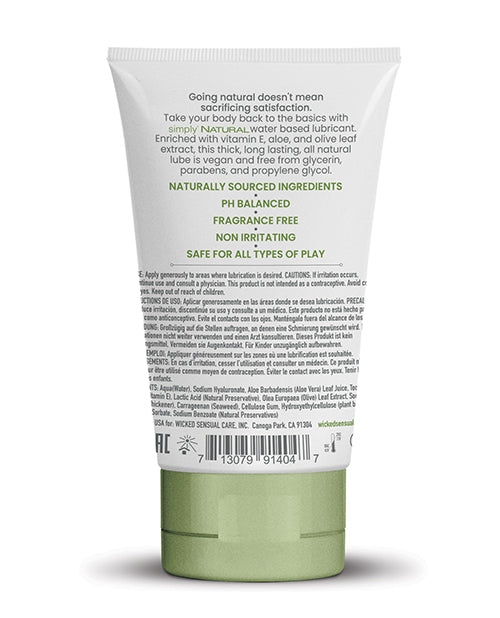 Wicked Sensual Care Simply Natural - 4 oz