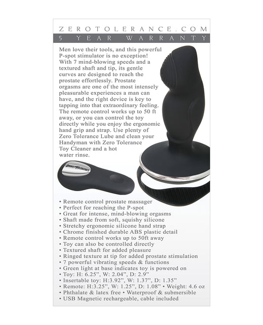 Zero Tolerance Handyman - Black
