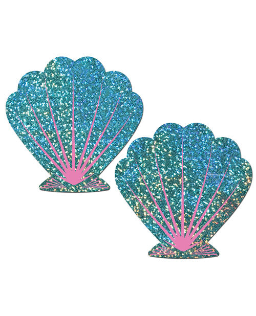 Pastease Glitter Shell - Seafoam Green And Pink O-s