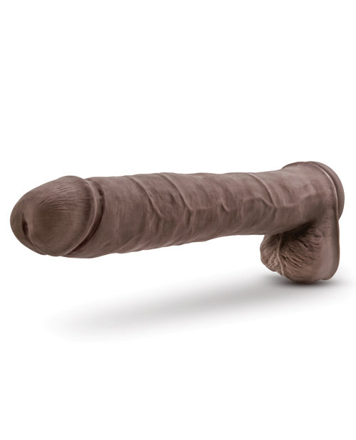 "Blush Au Naturel Daddy 14"" Sensa Feel Dual Density Dong W/suction Cup"