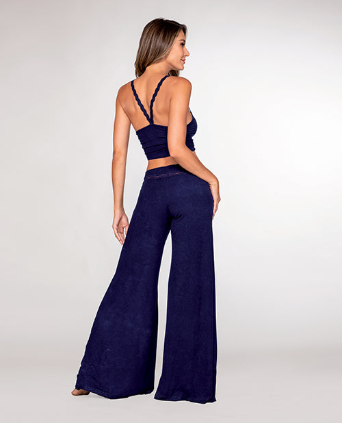 Soft Rib Knit Jersey Pajama Camisole & Wide Leg Pant Nocturnal