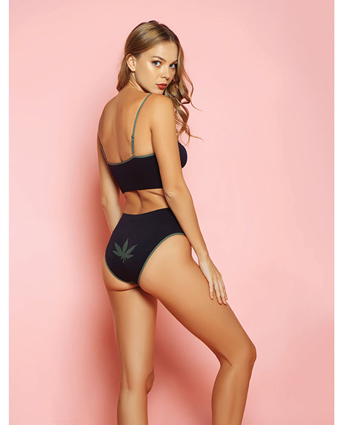 Toxic Traits Seamless Bra & Hipster Panties Black O-s
