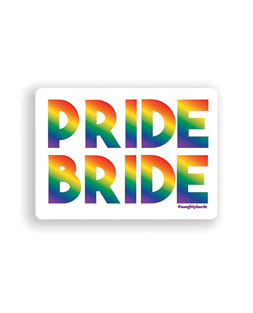 Pride Bride Naughty Sticker - Pack Of 3