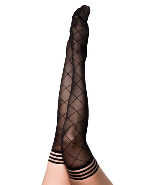 Kix'ies Anna Sheer Diamond Thigh High