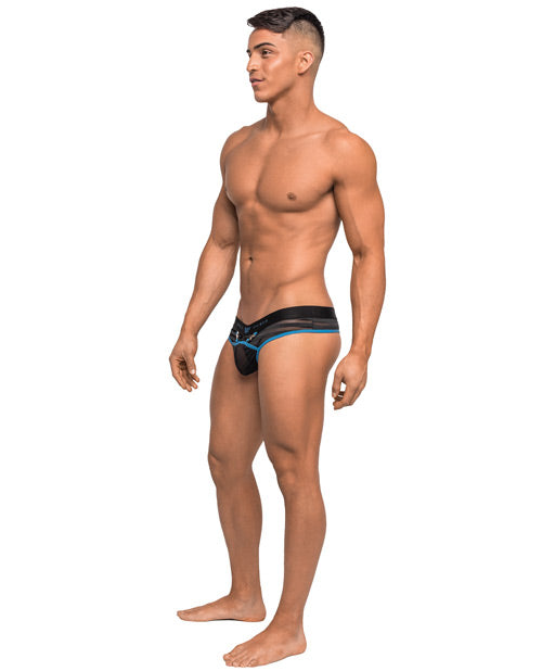 Clip Tease Unique Mesh Pouch Thong