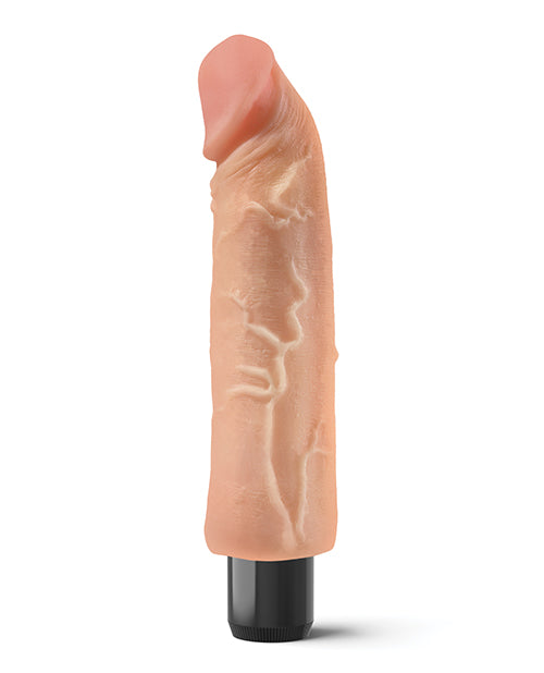 Real Feel No. 6 Long 8" Vibe Waterproof - Mutli-speed Flesh