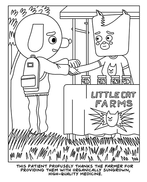 Wood Rocket A Visit To The Cannabis Farm Coloring Book