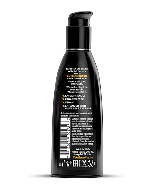 Wicked Sensual Care Aqua Water Based Lubricant - Oz