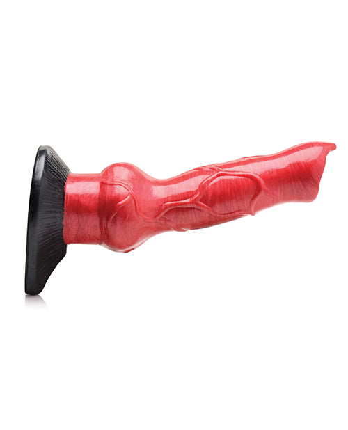 No Eta Creature Cocks Hell-hound Canine Penis Silicone Dildo - Red-black