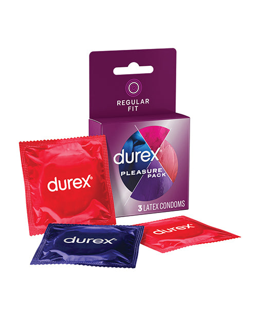 Durex Condom Pleasure Pack - Box Of 3