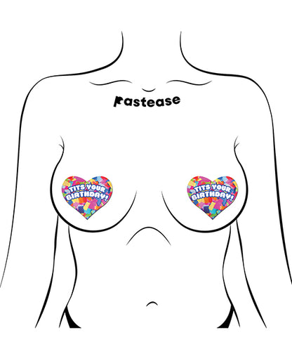 Pastease Tits Your Birthday! Heart