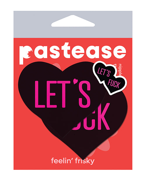 Pastease Let's Fuck Hearts - Black O-s