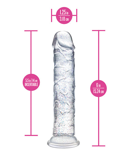 Blush Naturally Yours - Gala - Sparkling Clear Dildo