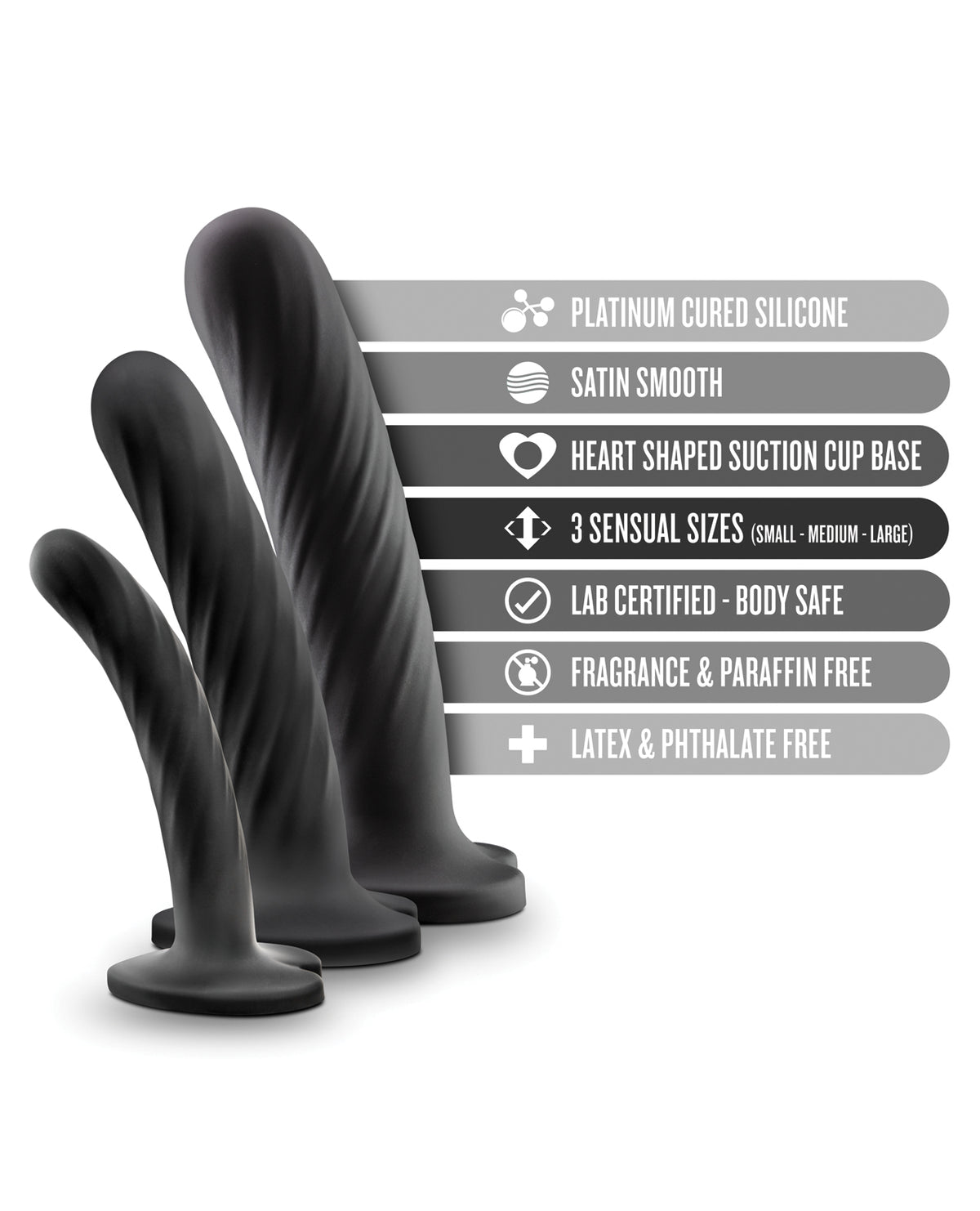 Blush Temptasia Twist Kit - Black Set Of 3