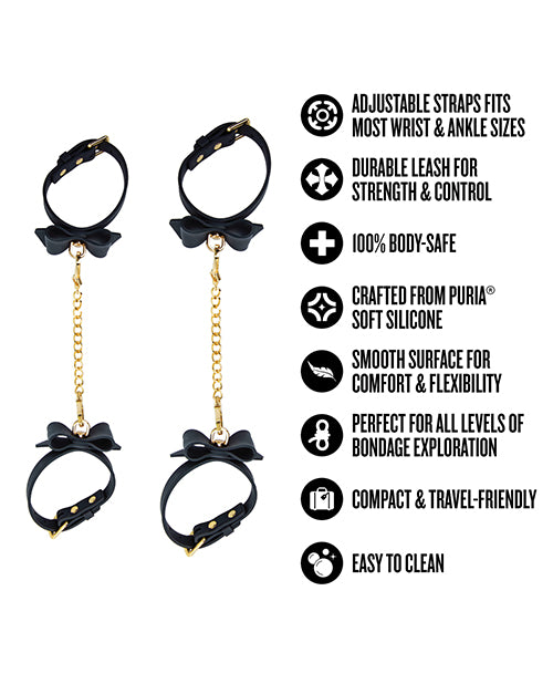 Blush Temptasia Ardor Wrist & Ankle Restraints w/Bow
