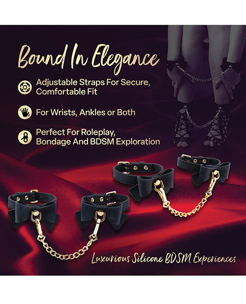 Blush Temptasia Ardor Wrist & Ankle Restraints w/Bow