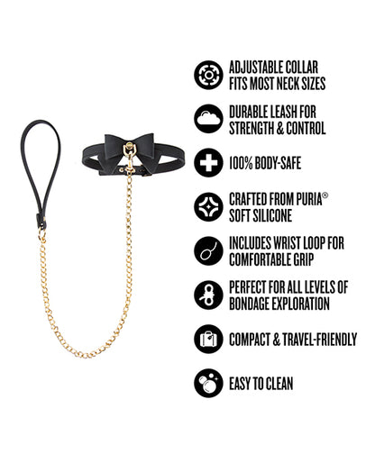 Blush Temptasia Ardor Collar & Leash w/Bow