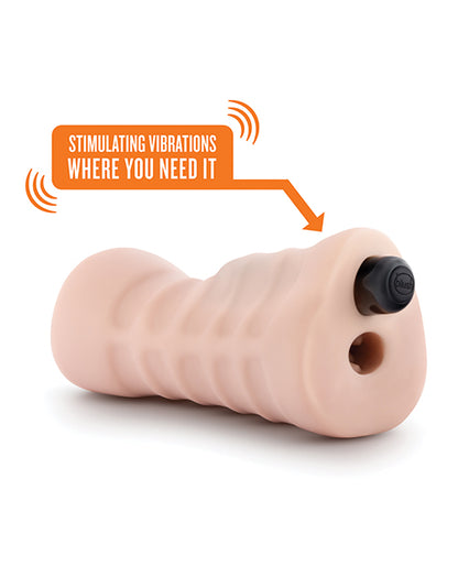 Blush EnLust Mouth Stroker w/Vibrating Bullet