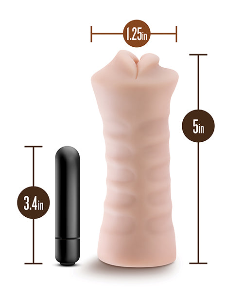 Blush EnLust Mouth Stroker w/Vibrating Bullet