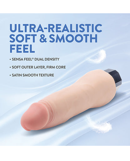 Blush Au Naturel 8.75" Vibrating Realistic G-Spot Dildo - Beige