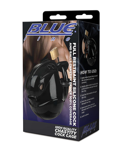 Full Restraint Silicone Cock & Balls Chastity Device - 100% Coverage