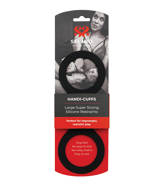 Sei Mio Handi Cuffs Super Strong Silicone Restraints - Large