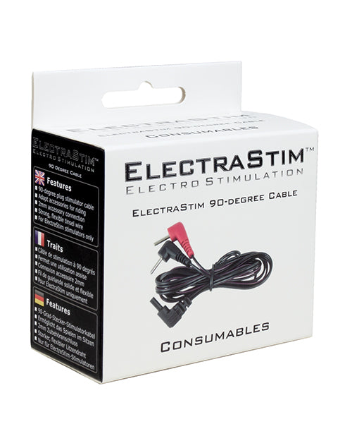 ElectraStim Cable with 90 Degree Plugs