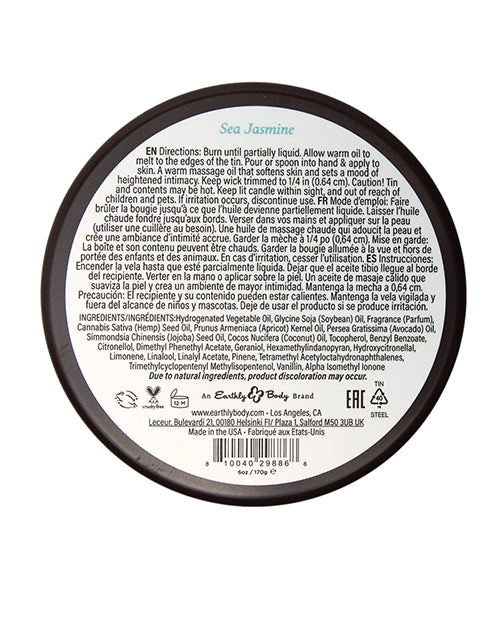 Earthly Body at Night Candle - Sea Jasmine 6 oz