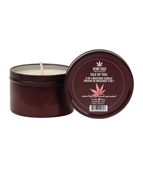 Earthly Body 3 In 1 Massage Candle - 6 Oz Isle Of You