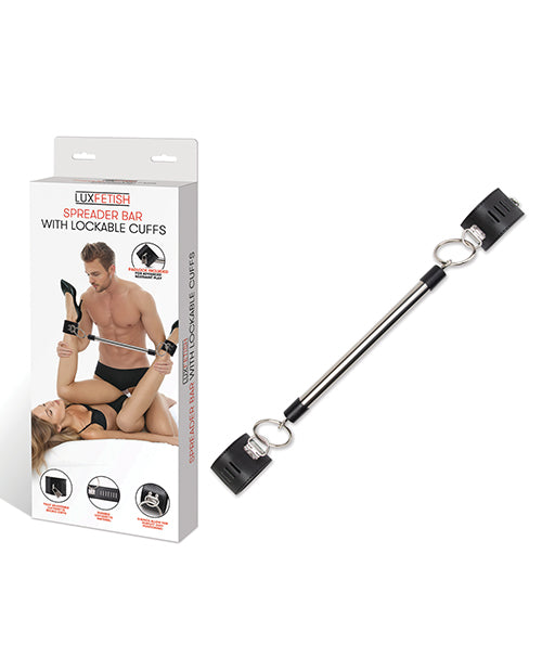 Lux Fetish Spreader Bar w/Lockable Cuffs