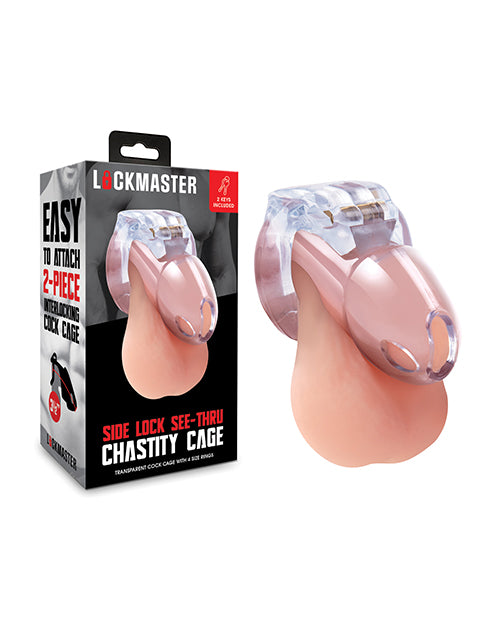 Lockmaster 3.5" Side Lock See Thru Chastity Cage