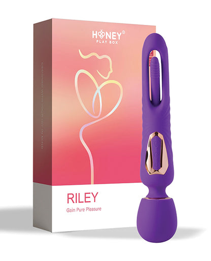 Di-orgasm Vibrating Massage Wand & G-spot Tapping Stimulator - Purple