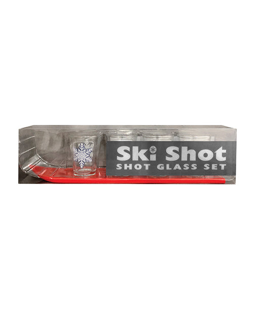 Ski Shot Glass Set - Set Of 4