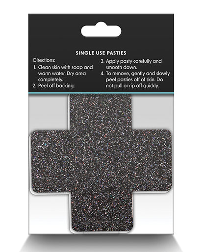Pretty Pasties Glitter Cross - 2 Pair