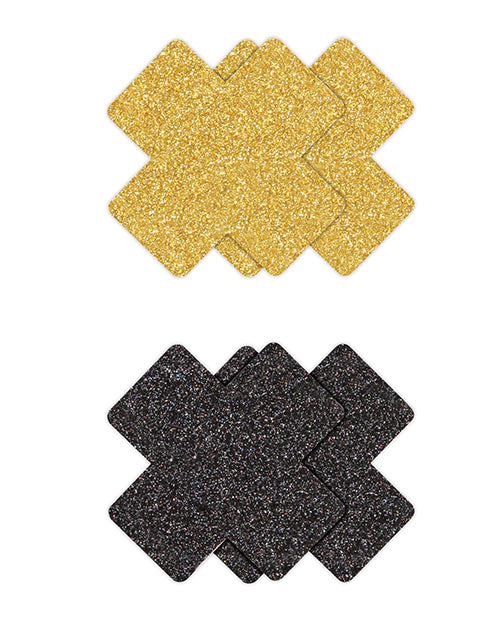 Pretty Pasties Glitter Cross - 2 Pair