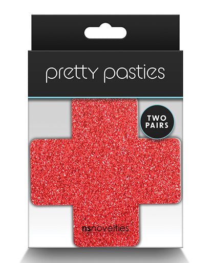 Pretty Pasties Glitter Cross - 2 Pair