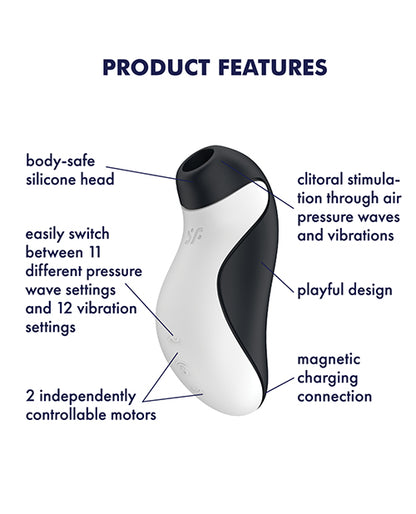 Satisfyer Orca - Black/white