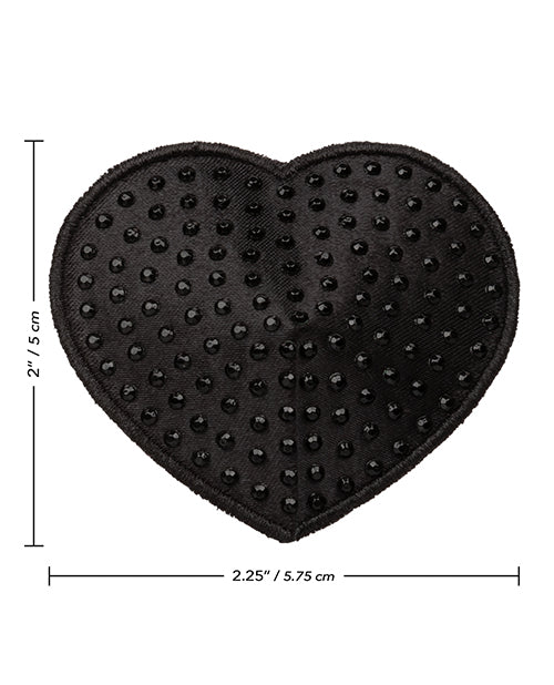 Radiance Heart Pasties - Black O/s