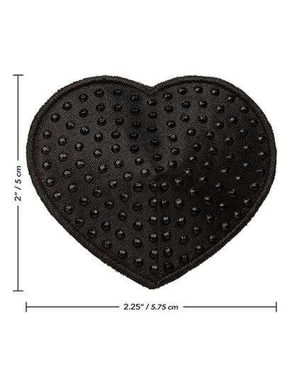 Radiance Heart Pasties - Black O/s
