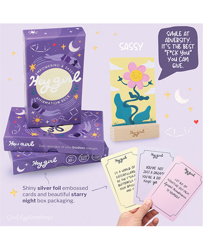 Hey Girl: Empowering & Sassy Affirmation Deck